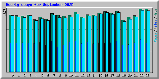 Hourly usage for September 2025